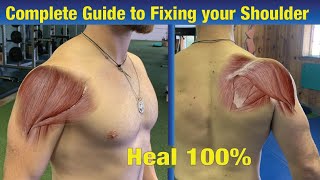 Complete Guide to Shoulder Rehab NO SURGERY NEEDED  Fix Impingement amp Injury Prevention [upl. by Wilser]