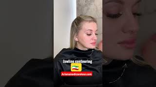 Jawline countoring in iran 🇮🇷 😍 😎تجميل خط الفکین [upl. by Francie]