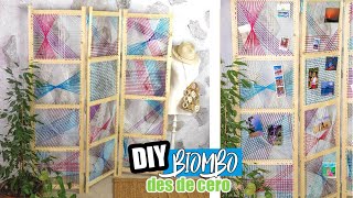 DIY BIOMBO de MADERA súper FÁCIL de hacer y en TENDENCIA  🤩ROOM DECOR 2020🤩 [upl. by Iror764]