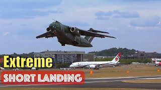 Brazilian Embraer KC390 Spectacular Short Landing [upl. by Vandyke]