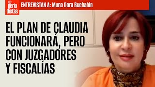 Entrevista ¬ El plan de Claudia funcionará pero con juzgadores y fiscalías Buchain [upl. by Lorsung]