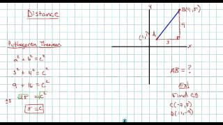 Distance in the Coordinate Plane [upl. by Whitehurst]