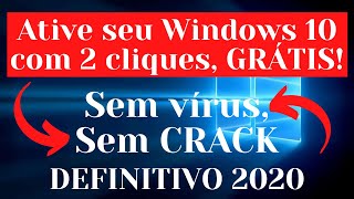 Como Ativar qualquer versão do Windows 10 de forma segura Atualizado 2020 Não precisa ser técnico [upl. by Atsirak]