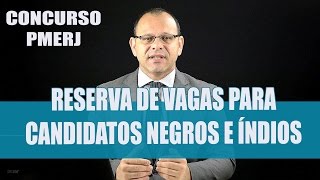 Vaga para negros e índios nos Concursos PMERJ  Marcelo Fernandes [upl. by Akyssej588]