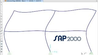 SAP2000  04 Mass and Modal Analysis Watch amp Learn [upl. by Wayolle]