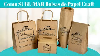 Como Sublimar Bolsas de Papel Kraft  Como Personalizar Bolsas de Papel 🔴 Tutorial de Sublimacion [upl. by Kerstin]