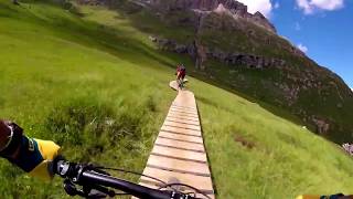 MTB trail Pordoi  Burz [upl. by Deana]