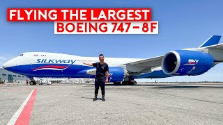 Flying Boeing’s Largest Aircraft  7478F Cargo SilkWay West [upl. by Anahtor]