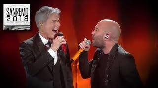 Sanremo 2018  I Negramaro e Claudio Baglioni duettano con “Poster” [upl. by Euqina]