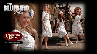 Chasewater Railway 1940s Aug 2024 The Bluebird Belles [upl. by Erapsag]