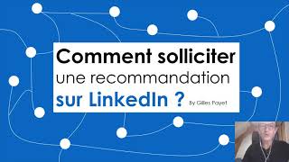 Demander une recommandation sur LinkedIn vidéo [upl. by Lucretia271]