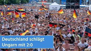 Deutschland schlägt Ungarn 20  Stuttgarter feiern den zweiten EMSieg  STUGGITV [upl. by Allisirp]