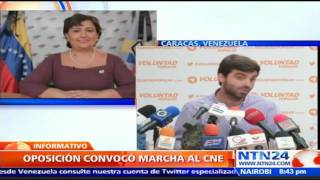 Oposición no esperará más demoras del CNE para activar revocatorio contra Maduro [upl. by Ramgad]