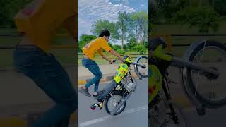 Bike wheeling cg honda 125  hondamotorcycle wheeling smartphone wheelieing unfrezzmyaccount [upl. by Berkow]