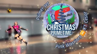 Premier Volleyball League CHRISTMAS PRIMETIME  13U Club  Pink Warriors 🆚 K1 Cesar  Primer Set [upl. by Sharp]