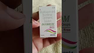 Duobrom Eye Drop Bak Free by Ajanta Pharma for Infected Eyes shorts [upl. by Acilejna]