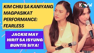 Jackie may hirit sa isyung Buntis daw siya Kim Chiu sa Magpasikat Performance niya FEARLESS [upl. by Mercola]