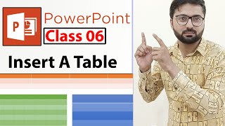 How To Insert A Table In PowerPoint Slide  Class 6 [upl. by Ztnarf617]