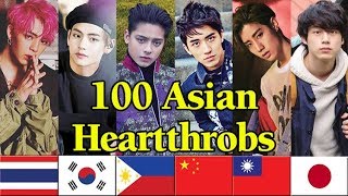 100 ASIAN HEARTTHROBS of 2018  V of BTS is the Winner [upl. by Eiznekcm]