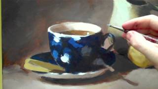 How to paint acrylic still life  timelapse still life tutorial [upl. by Leclair166]