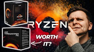 Ryzen Threadripper vs Threadripper PRO Why SO EXPENSIVE ➡ Explained to Creators Premiere Pro [upl. by Enitsenrae807]