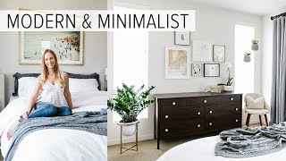 BEDROOM TOUR  my modern amp minimalist room tour [upl. by Rumit801]