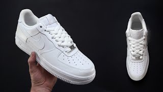 HOW TO DIAMOND LACE NIKE AIR FORCE LOW 1 LOOSE  Nike AF1 Diamond laces style [upl. by Gomez996]