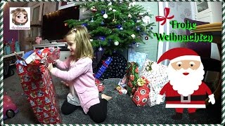 BESCHERUNG 🎁 Hannah packt Heiligabend ihre Geschenke aus 🎅 Weihnachten 2016 [upl. by Parthenia]