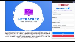 HTTracker Web Downloader [upl. by Mccartan550]