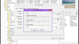 How to change GPS coordinates of image using Exif Pilot [upl. by Aihsa]