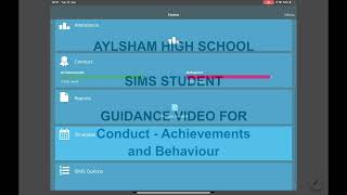 SIMS Student  Conduct achievements and behaviour [upl. by Rebmac338]