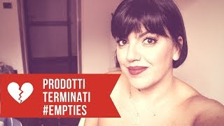 EMPTIES Prodotti terminati di fine estate  hornitorella [upl. by Lewanna611]