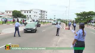 LARRIVÉE DU PREMIER MINISTRE ANATOLE COLLINET MAKOSSO congo arbres primature [upl. by Gardie314]