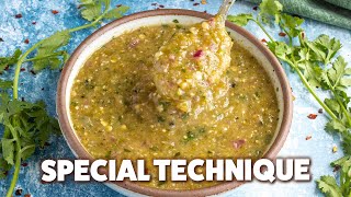 Creamy Tomatillo Sauce  Pattys Favorite Salsa Verde [upl. by Eduam]