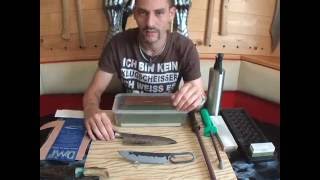 How To Sharpen a Knife  Like a Knife Maker  WSW [upl. by Dorcia]