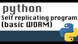 Basic self replicating program in Python worm like [upl. by Elsinore792]