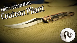 Fabrication dun couteau pliant étape par étape [upl. by Asirak28]