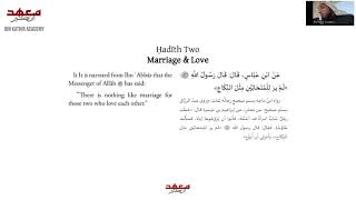 40 Hadiths on Marriage amp Spousal Rights Class 1 [upl. by Cathy]