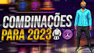 MELHORES COMBINAÇÕES DE SKINS PARA USAR EM 2023 ⭐⭐ FREE FIRE [upl. by Burnley]