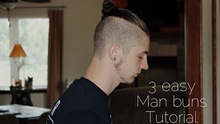 Man Bun  Top Knot Tutorial [upl. by Vernor]