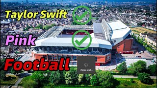 Taylor Swift and Pink all complete at Anfield now for the football [upl. by Maltzman]