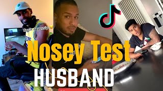 NOSEY TEST ON HUSBAND TIKTOK FUNNY COMPILATION [upl. by Rosenzweig]