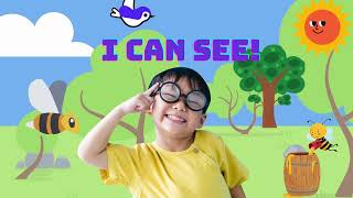 quotSing amp Sense The Five Senses Songquotkidslearning viralvideo [upl. by Ibbetson]