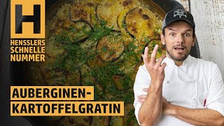 Schnelles AuberginenKartoffelgratin Rezept von Steffen Henssler [upl. by Hamfurd380]