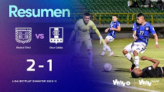 Boyacá Chicó vs Once Caldas resumen y goles  Liga BetPlay Dimayor 2023 2  Fecha 16 [upl. by Seth]