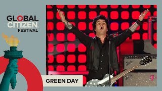 Green Day Perform Boulevard of Broken Dreams  Global Citizen Festival NYC 2017 [upl. by Aelegna]