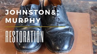 Johnston and Murphy Shoe Restoration [upl. by Ylevol]