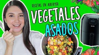 COMIDA SALUDABLE EN LA FREIDORA DE AIRE Vegetales AirFryer  Do It Laura [upl. by Otit]