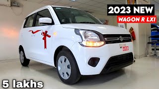 WagonR 2023 Maruti Suzuki Wagon r 2023 new model in india Wagon r Lxi 2023 on road price features [upl. by Atirhs]