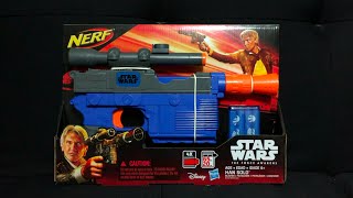 NERF Han Solo DL44 Blaster UNBOXING  REVIEW [upl. by Bakerman]